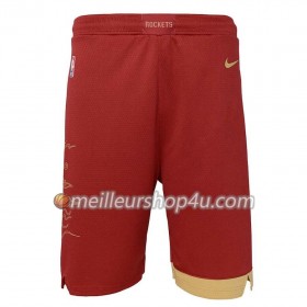 Homme NBA Houston Rockets Shorts Rouge 2 2018-19 Nike Swingman